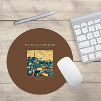 Thumbnail for VINTAGE G4414 - The Radio Tube Rush - Designed Mouse Pads design on brown round