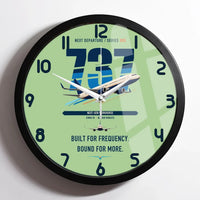 Thumbnail for Boeing 737-800 NG design on light green framed wall clock