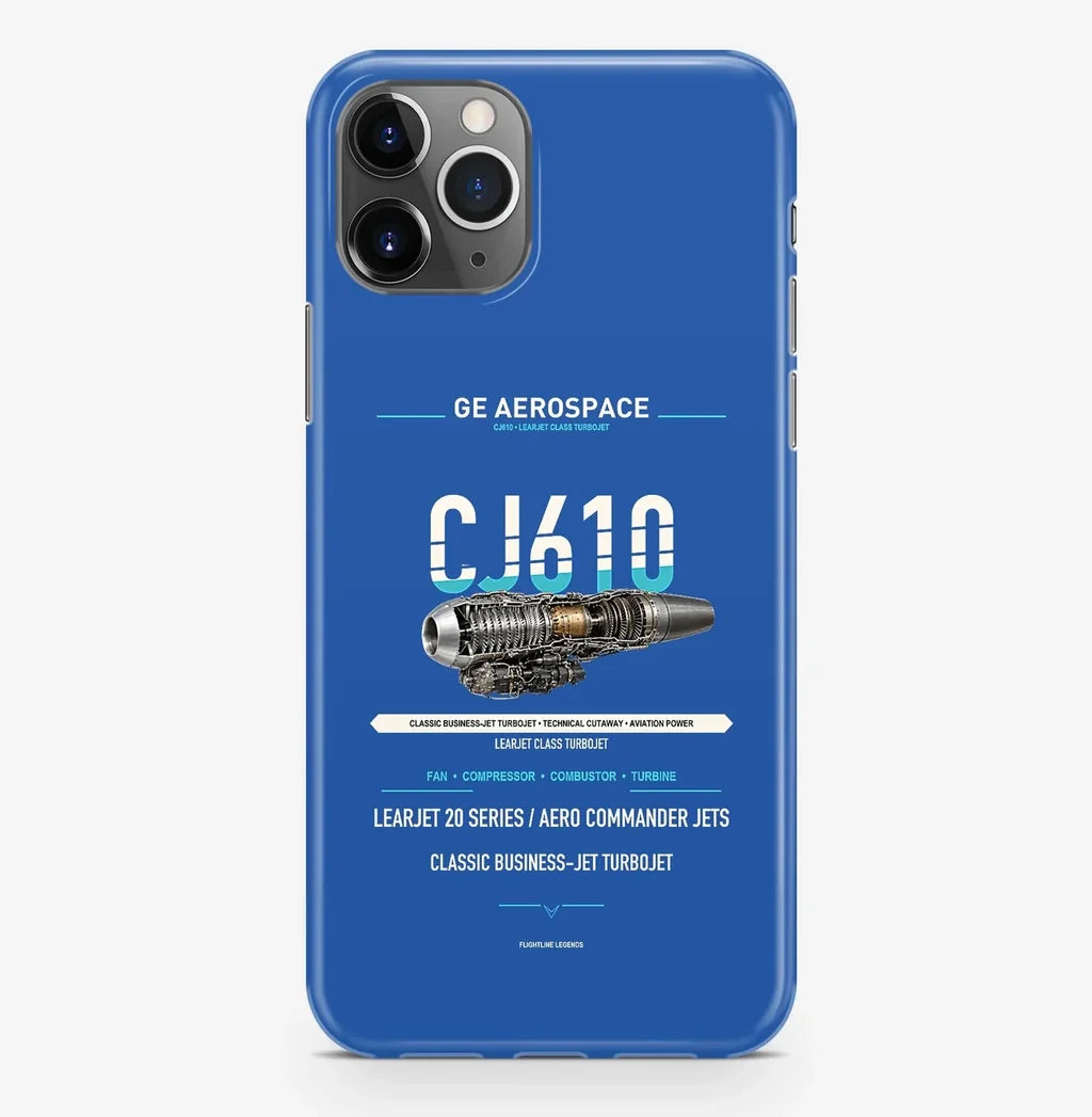 CJ610 Case ProMax design on blue iphone case promax