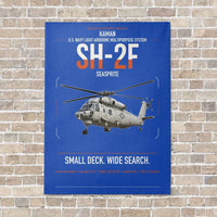 Thumbnail for Kaman SH-2F Seasprite vertical canvas print - no frame - blue background