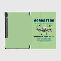 Thumbnail for DJI Agras T100 design on light green samsung tablet tablet case