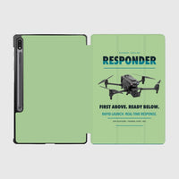 Thumbnail for BRINC Responder design on light green samsung tablet tablet case