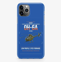 Thumbnail for Hughes OH-6A Cayuse design on blue magsafe iphone case, for iPhone Pro Max