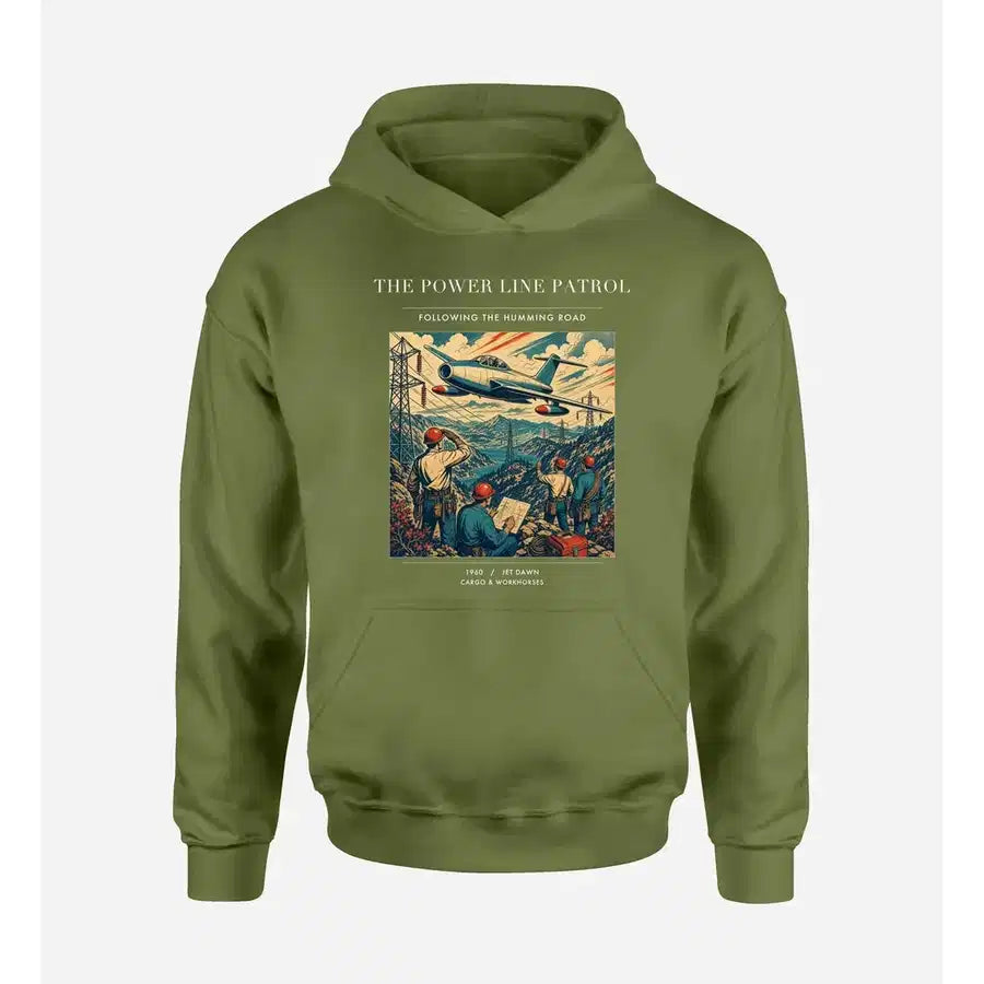 VINTAGE G4484 - The Power Line Patrol - Premium Hoodie design on greenarmy premium