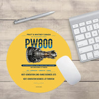 Thumbnail for PW800 design on yellow round mouse pad