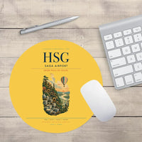 Thumbnail for Saga Airport (HSG) design on yellow round mouse pad