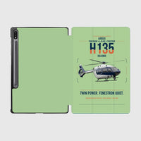 Thumbnail for Airbus H135 design on light green samsung tablet tablet case