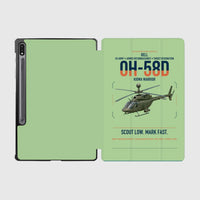 Thumbnail for Bell OH-58D Kiowa Warrior design on light green samsung tablet tablet case