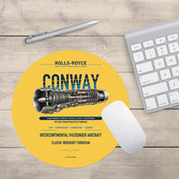 Thumbnail for CONWAY design on yellow round mouse pad
