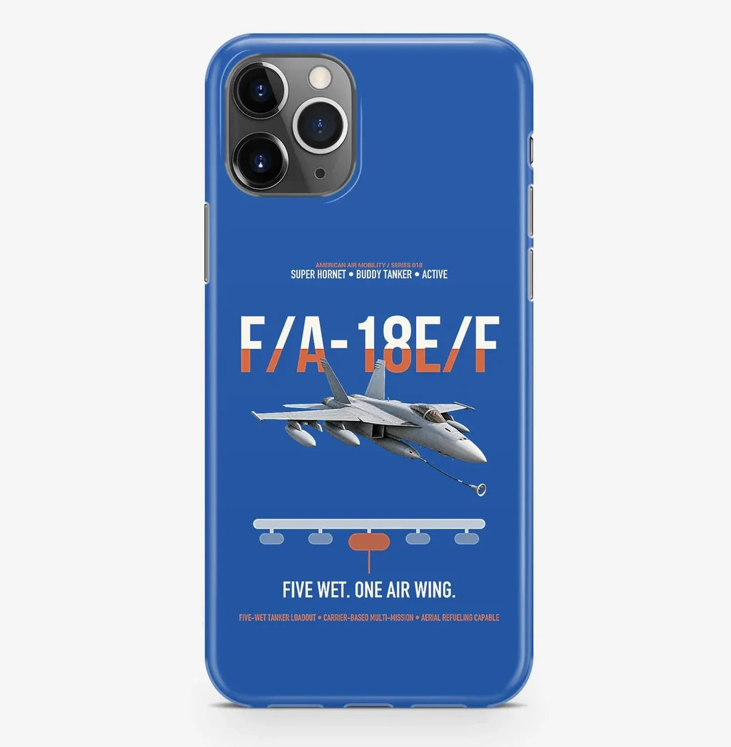 F A-18E F Buddy Tanker design on blue magsafe iphone case, for iPhone Pro Max