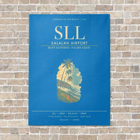 Thumbnail for Salalah Airport SLL - Canvas Framed - Turquoise