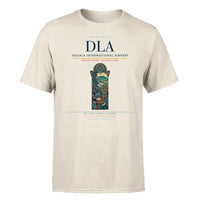 Thumbnail for Douala International Airport (DLA) T-Shirt single-side front print in Beige | douala-international-airport-dla-double-side-t-shirt