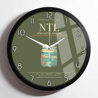 Thumbnail for Newcastle Airport NTL Wall-Clock Framed - Green Army