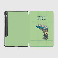 Thumbnail for Manas International Airport (FRU) design on light green samsung tablet tablet case