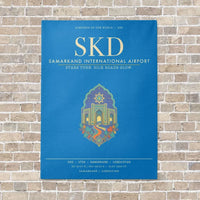 Thumbnail for Samarkand International Airport SKD - Canvas Framed - Turquoise