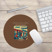 Thumbnail for VINTAGE G4382 - The Phone Booth Goodbyes - Designed Mouse Pads design on brown round