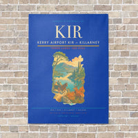 Thumbnail for Kerry Airport KIR — Killarney vertical canvas print - no frame - blue background