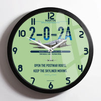 Thumbnail for Martin 2-0-2A design on light green framed wall clock