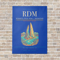 Thumbnail for Roberts Field RDM — Redmond vertical canvas print - no frame - blue background