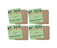 Thumbnail for Boeing KC-767A design on light green 4 pieces set coaster