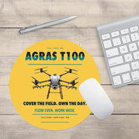 Thumbnail for DJI Agras T100 design on yellow round mouse pad