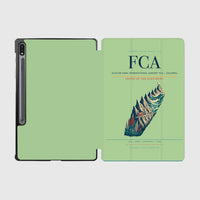 Thumbnail for Glacier Park International Airport (FCA) design on light green samsung tablet tablet case