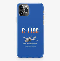 Thumbnail for C-119G Flying Boxcar design on blue magsafe iphone case, for iPhone Pro Max