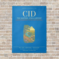 Thumbnail for The Eastern Iowa Airport CID - Canvas Framed - Turquoise