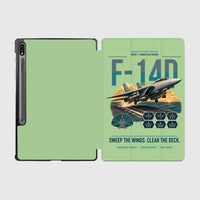 Thumbnail for F-14D Tomcat design on light green samsung tablet tablet case