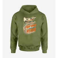 Thumbnail for SIGNAL 647 - Prop Wash Starts The Weekend design on green army hoodie single side