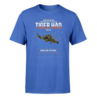 Thumbnail for Airbus Helicopters Tiger HAD design on blue t-shirt, single-side print