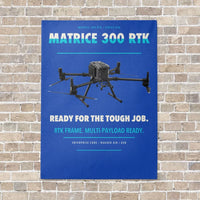 Thumbnail for DJI Matrice 300 RTK vertical canvas print - no frame - blue background