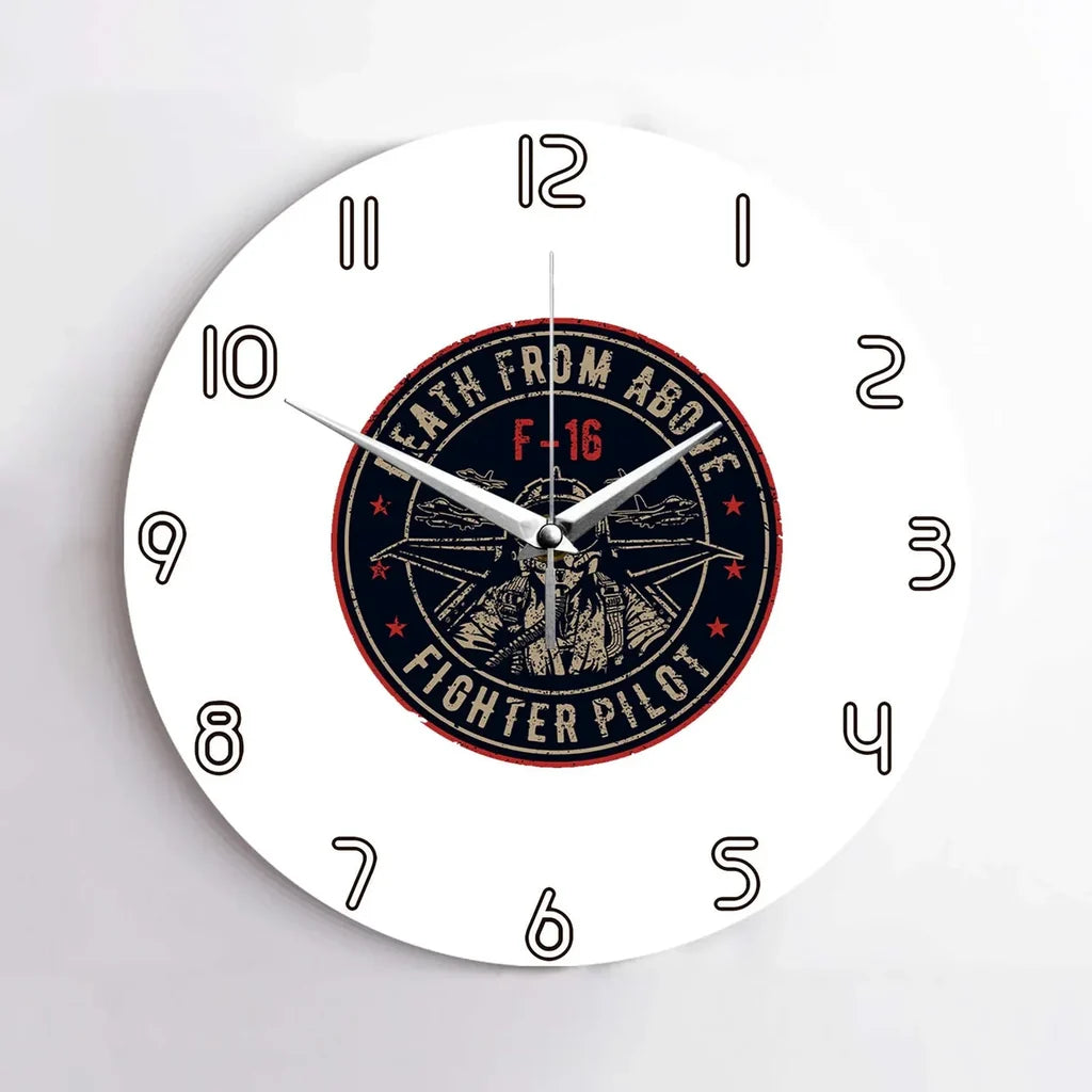 Fighter Jet 16 - Death Wall Clock - view 10