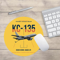 Thumbnail for KC-135 STRATOTANKER design on yellow round mouse pad