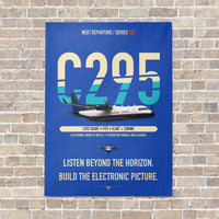 Thumbnail for Airbus C295 SIGINT vertical canvas print - no frame - blue background