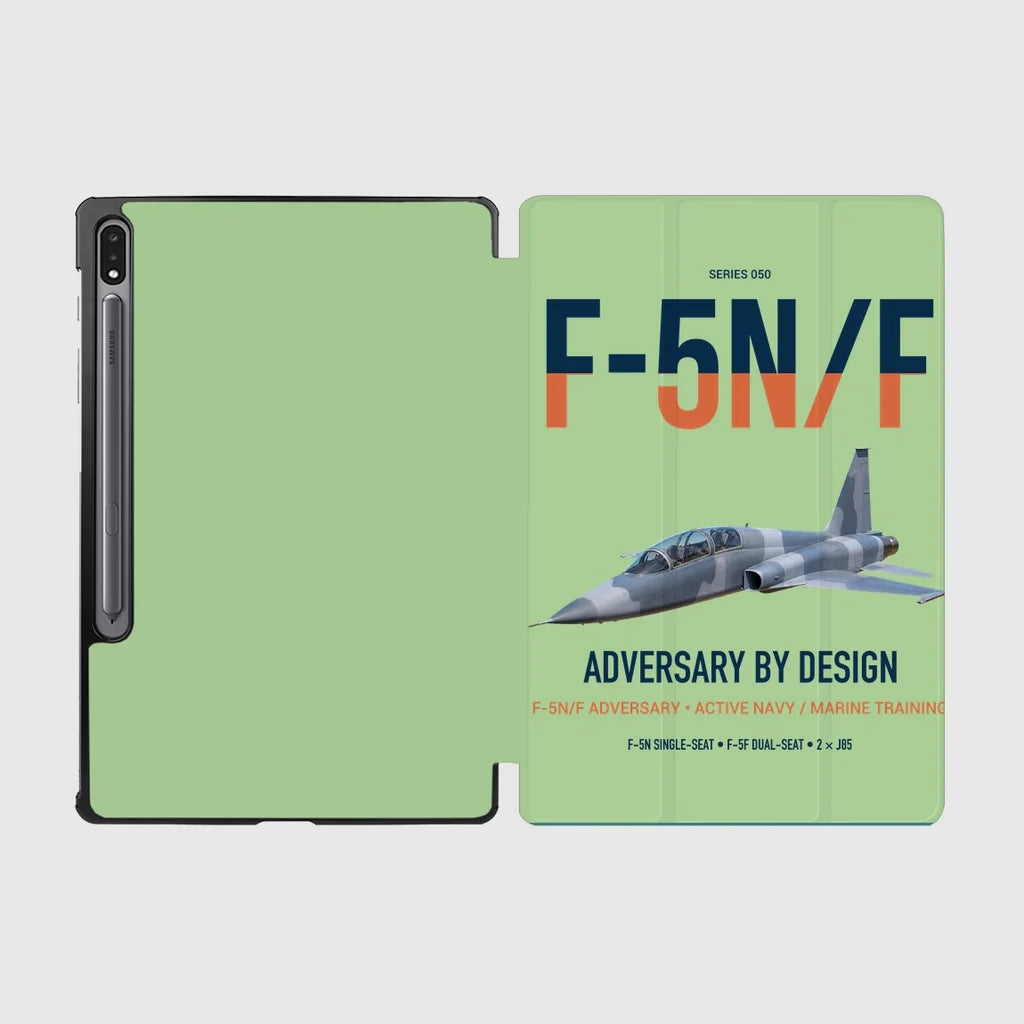 F-5N F Adversary design on light green samsung tablet tablet case