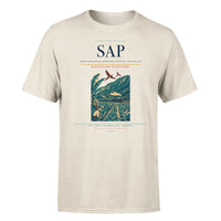 Thumbnail for Ramón Villeda Morales International Airport (SAP) T-Shirt single-side front print in Beige | ramón-villeda-morales-international-airport-sap-double-side-t-shirt