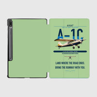 Thumbnail for Aviat Husky A-1C-180 design on light green samsung tablet tablet case