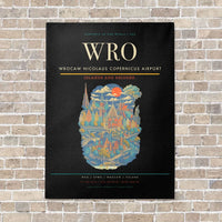 Thumbnail for Wrocaw Nicolaus Copernicus Airport WRO - Canvas No Frame - Black