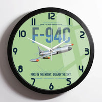 Thumbnail for F-94C Starfire design on light green framed wall clock