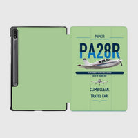 Thumbnail for Piper PA-28R Arrow III design on light green samsung tablet tablet case