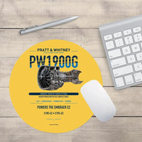 Thumbnail for PW1900G design on yellow round mouse pad