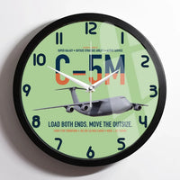 Thumbnail for C-5M Super Galaxy design on light green framed wall clock