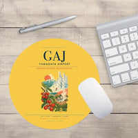 Thumbnail for Yamagata Airport (GAJ) design on yellow round mouse pad