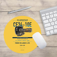 Thumbnail for CF34-10E design on yellow round mouse pad