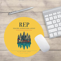 Thumbnail for Siem Reap International Airport (REP) design on yellow round mouse pad