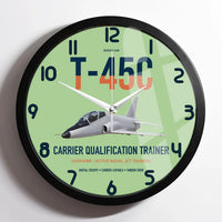 Thumbnail for T-45C Goshawk design on light green framed wall clock