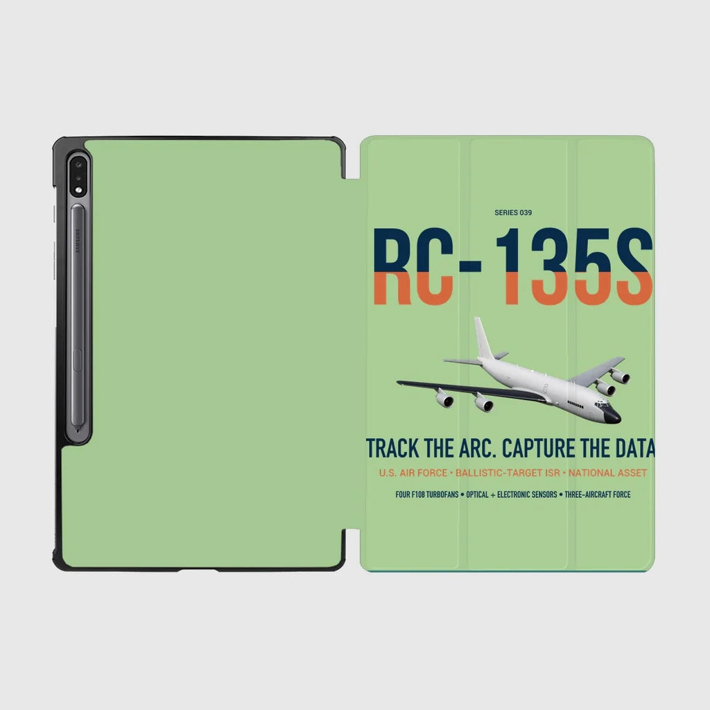 RC-135S Cobra Ball design on light green samsung tablet tablet case