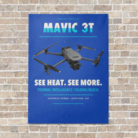 Thumbnail for DJI Mavic 3 Thermal vertical canvas print - no frame - blue background