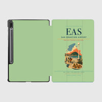 Thumbnail for San Sebastián Airport (EAS) design on light green samsung tablet tablet case
